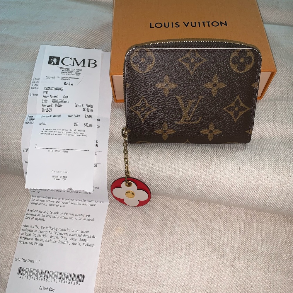 Louis Vuitton Monogram Bloom Flower Zippy Coin Purse